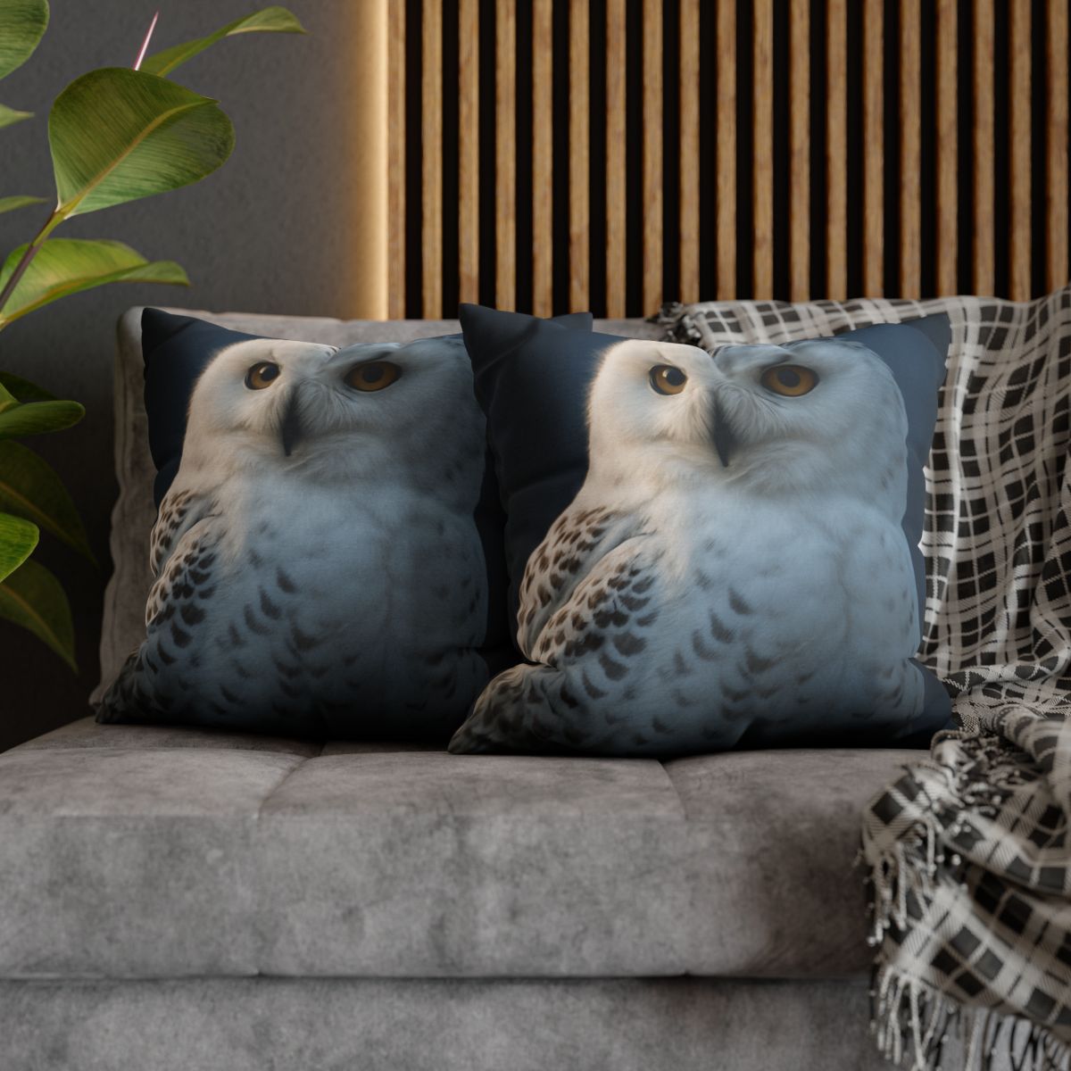 Midnight Watch Snowy Owl unique gift pillow cases