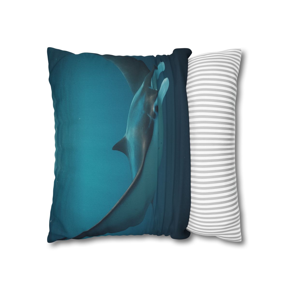 Cosmic Glide Manta Ray personalized pillow covers
