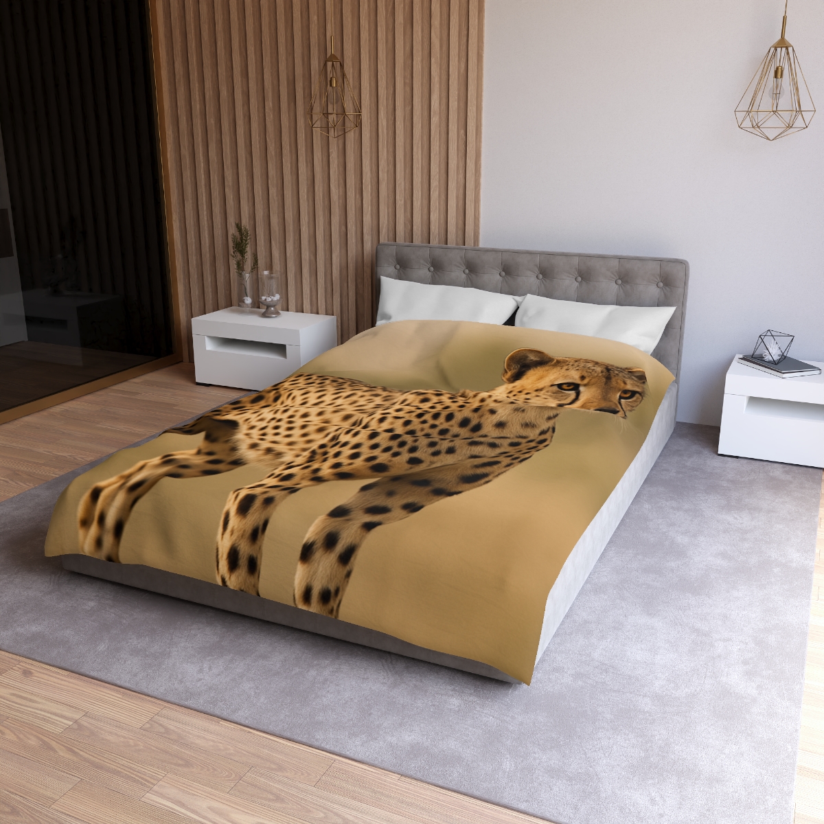 Wind Trace Cheetah personalized bedding duvets
