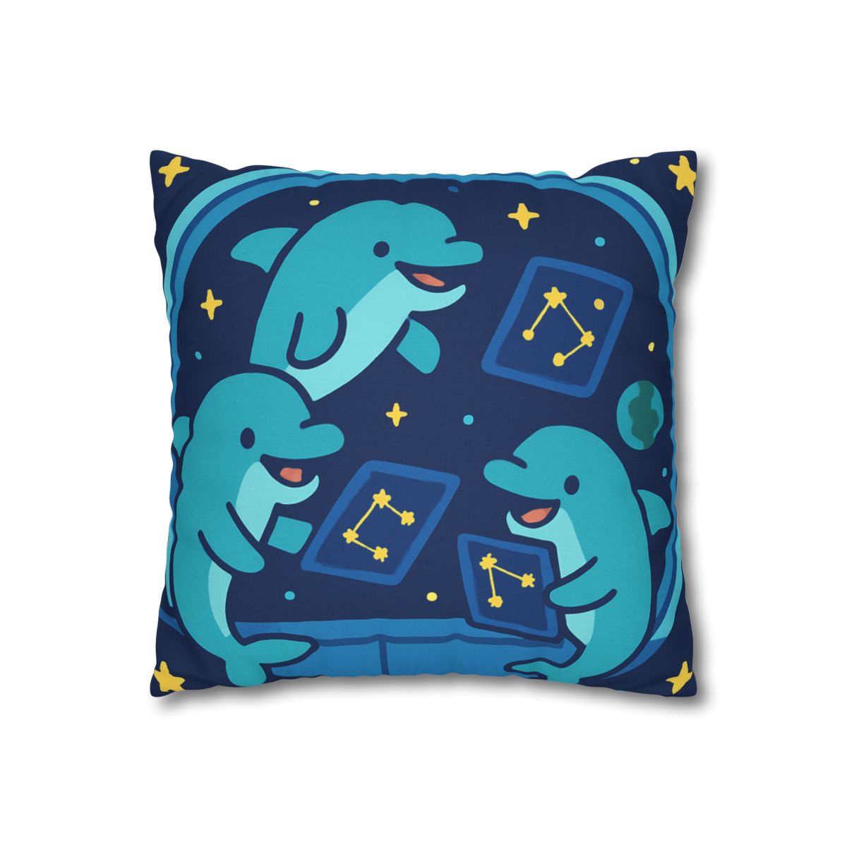 Cosmic Dolphin Classroom unique gift pillow cases