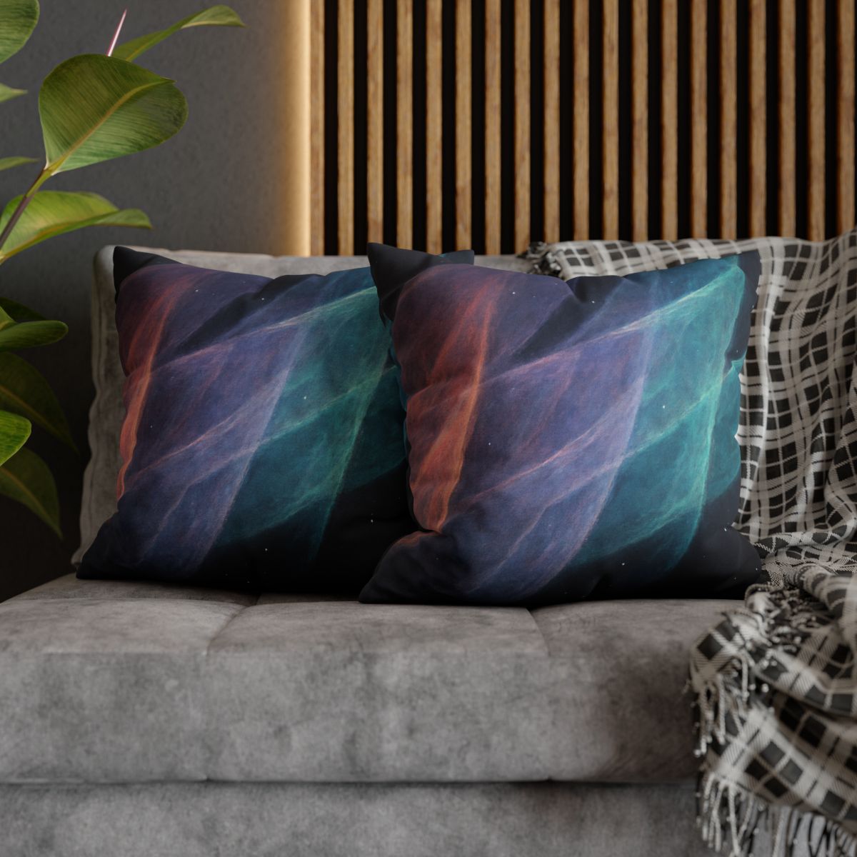 Nebular Prism Veil designer print pillow cases