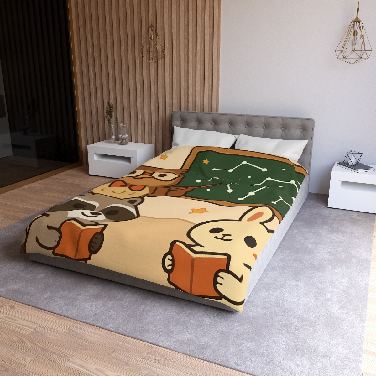 Comet Classroom Owl And The Star Map Chalkboard warm winter duvets