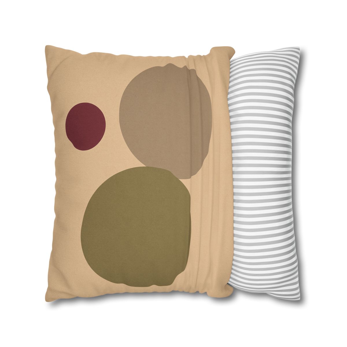 Three Circles With Shared Edge soft cotton pillow cases