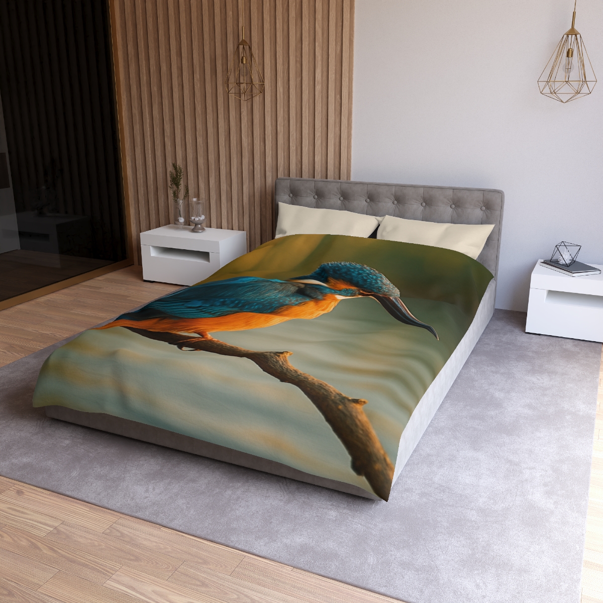 Aurora Splash Common Kingfisher warm winter duvets