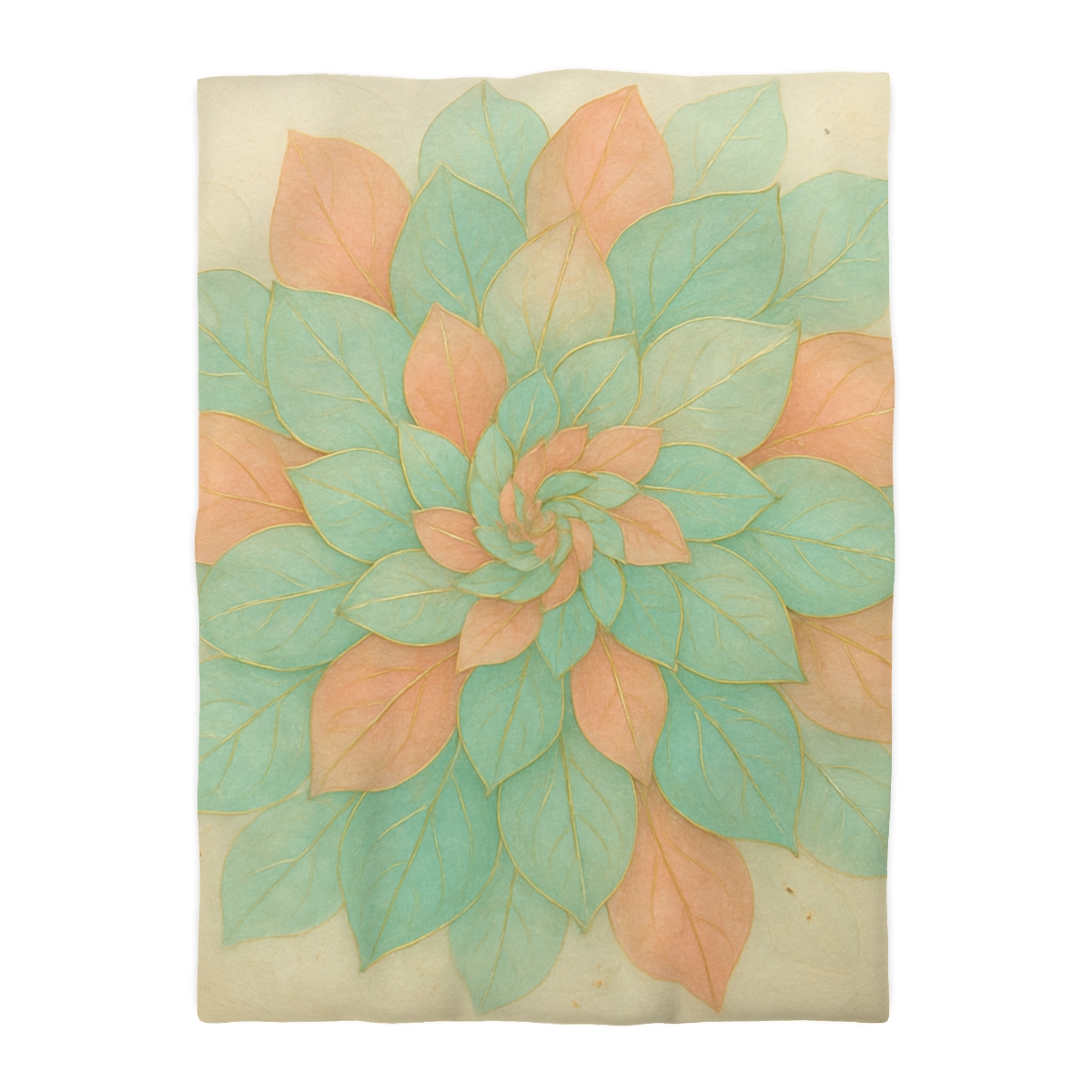 Petal Spiral Mosaic soft comforter duvets