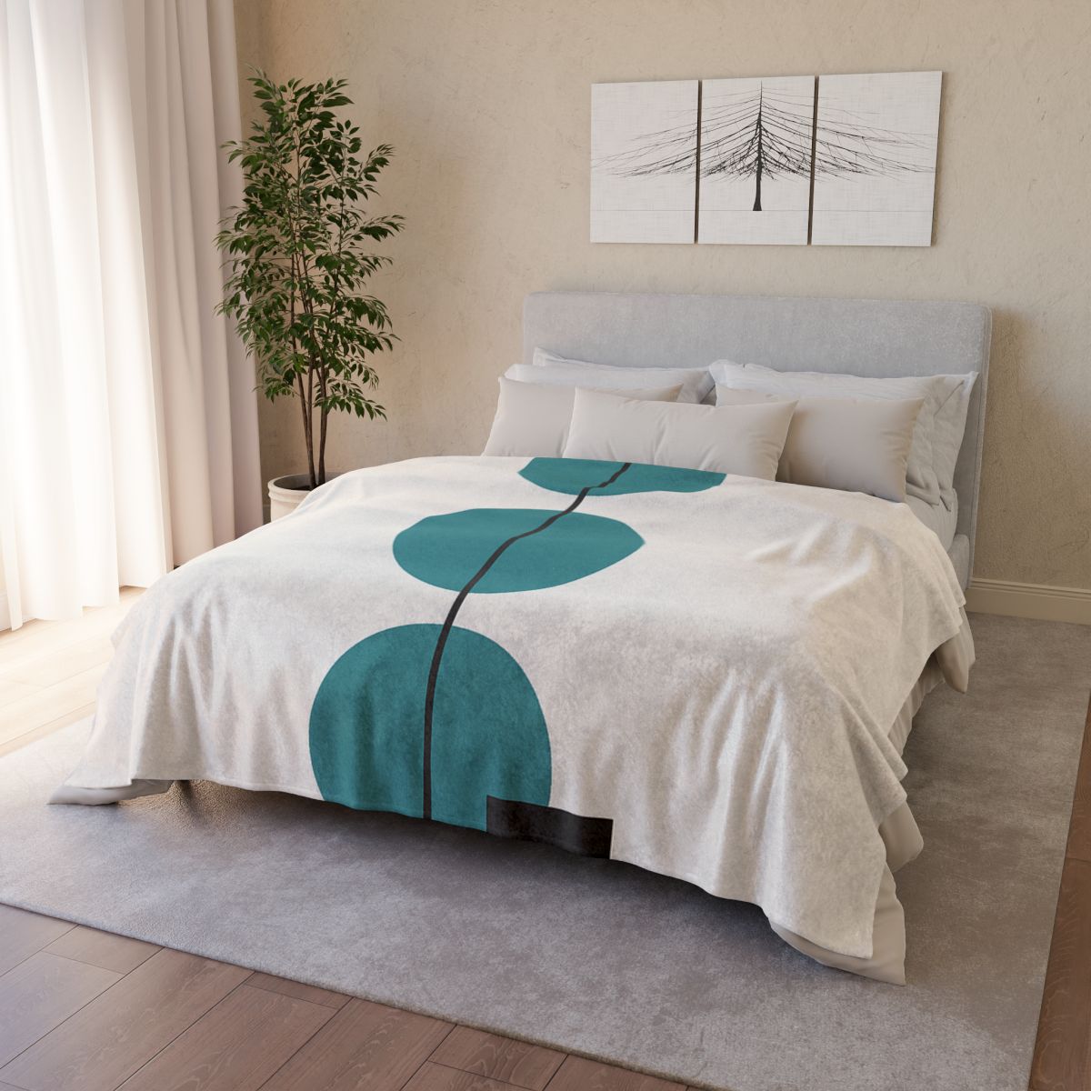 Staggered Discs With Shared Axis trendy patterned blankets