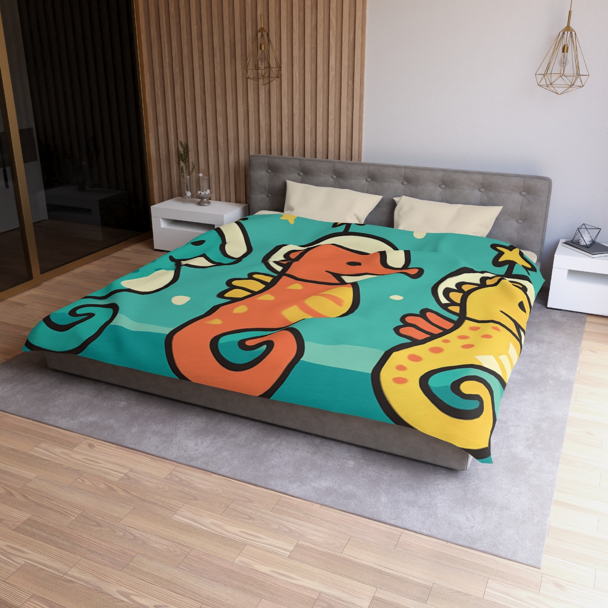 Starship Seahorse Parade trendy bedroom duvets