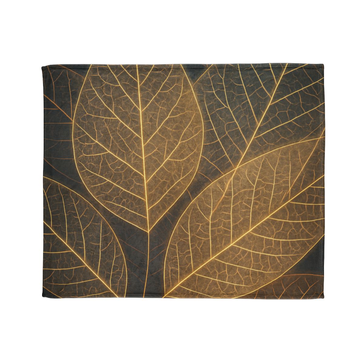 Solar Leaf Lattice soft fleece blankets