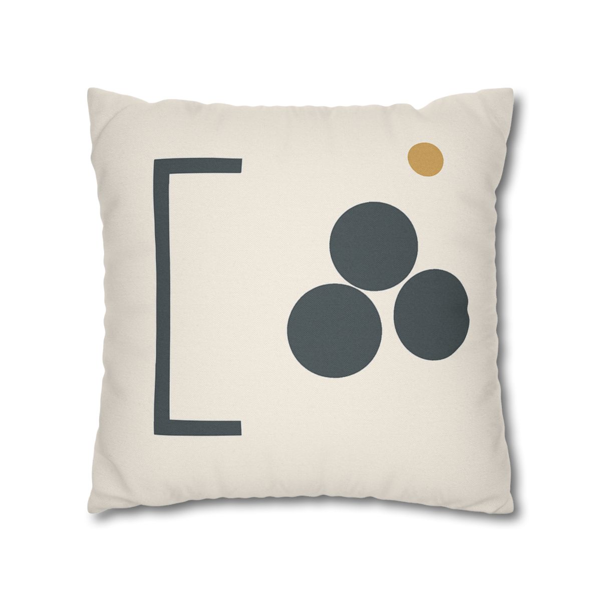 Diagonal Bracket And Three Circle Cluster custom pillow cases