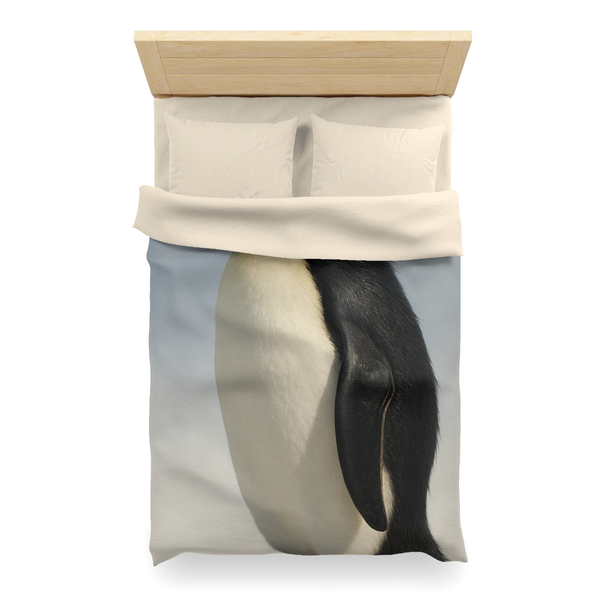 Glacier Gleam Emperor Penguin stylish duvet covers
