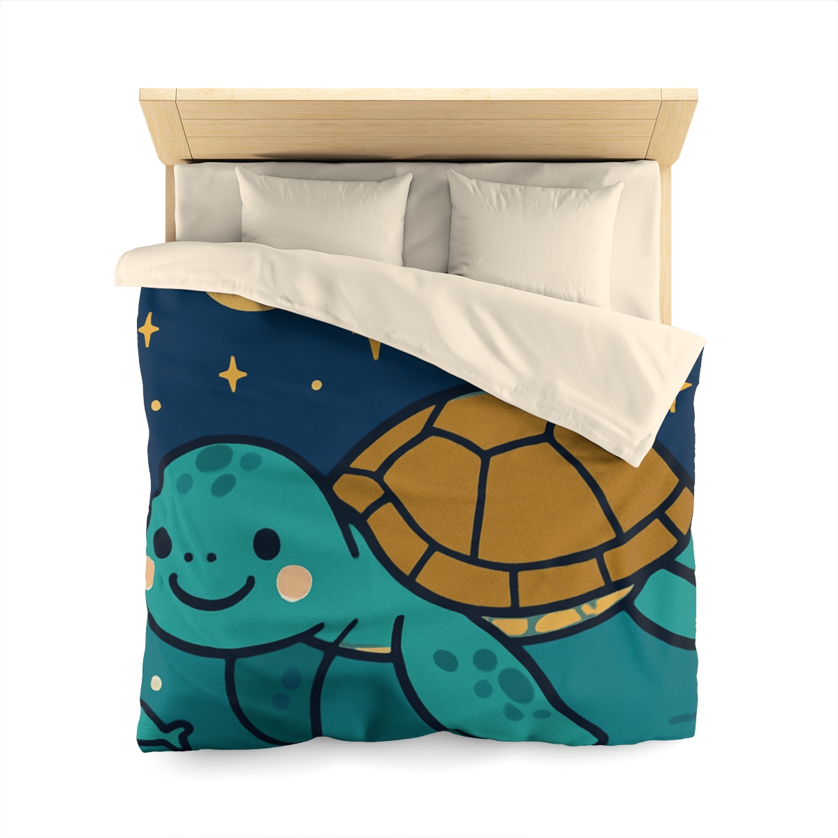 Starry Sea Turtle Voyage warm winter duvets