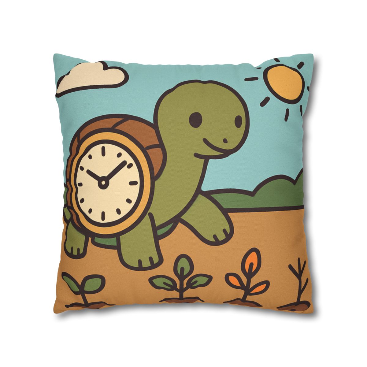 Time Travel Turtle Garden unique gift pillow cases