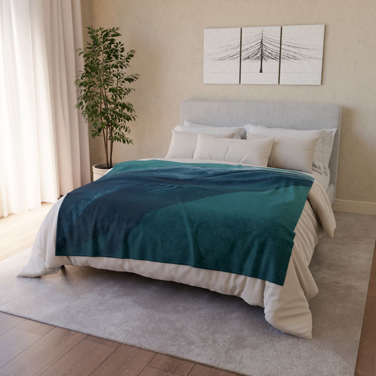 Ocean Song Blue Whale decorative home blankets