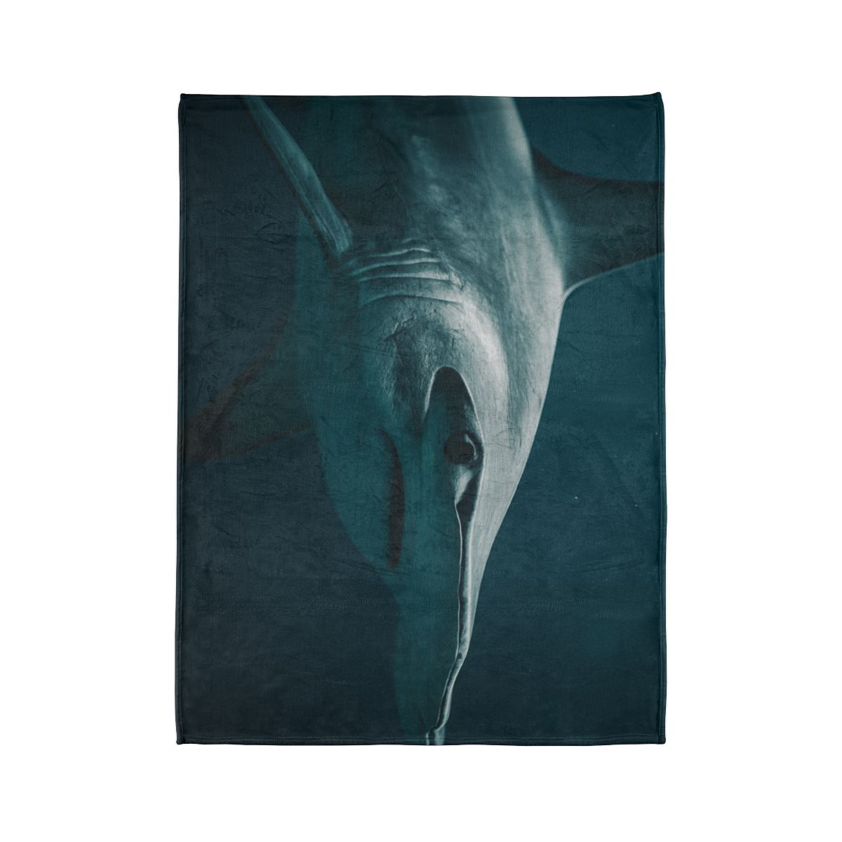 Midwater Silhouette Hammerhead Shark personalized cozy blankets