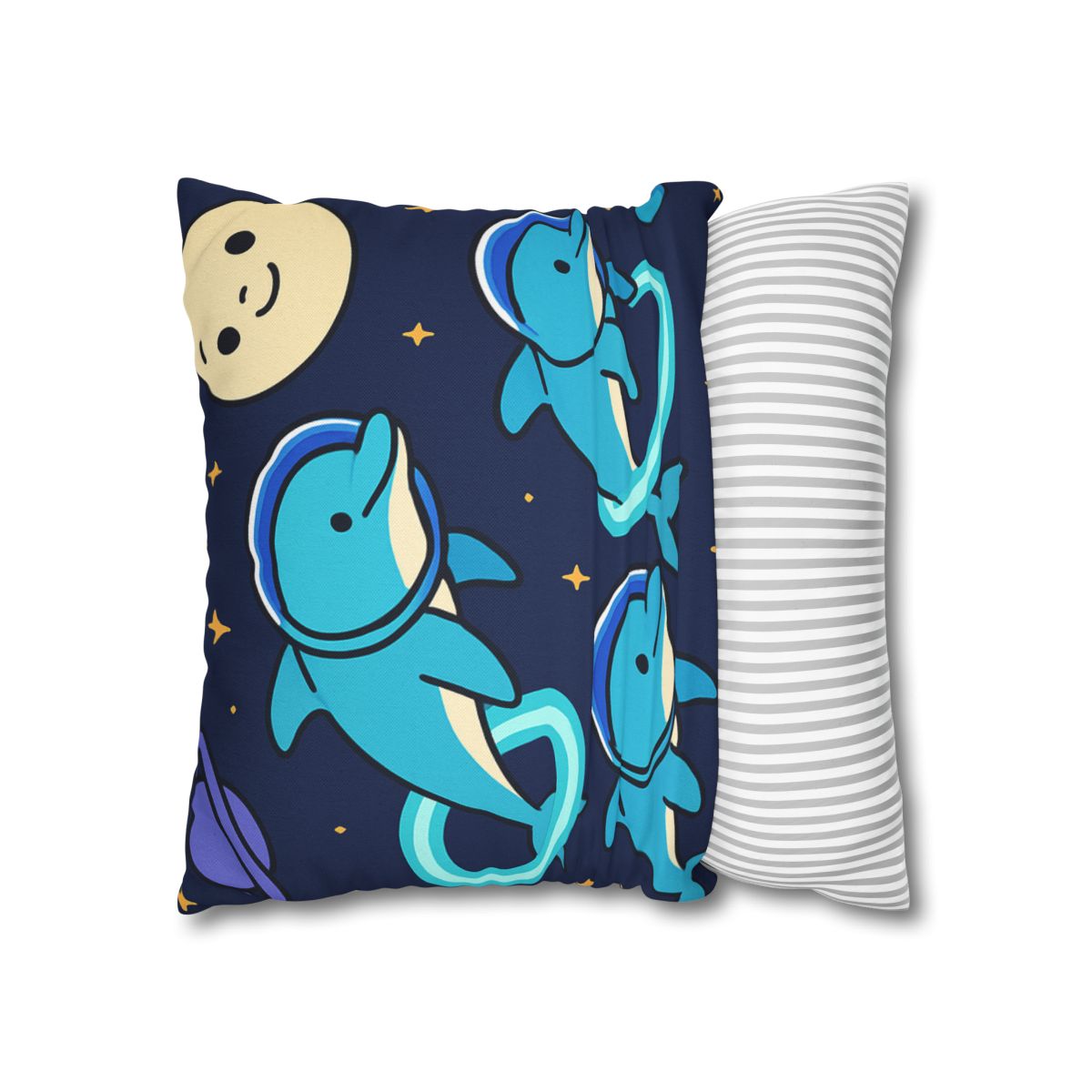 Cosmic Dolphin Playground custom pillow cases