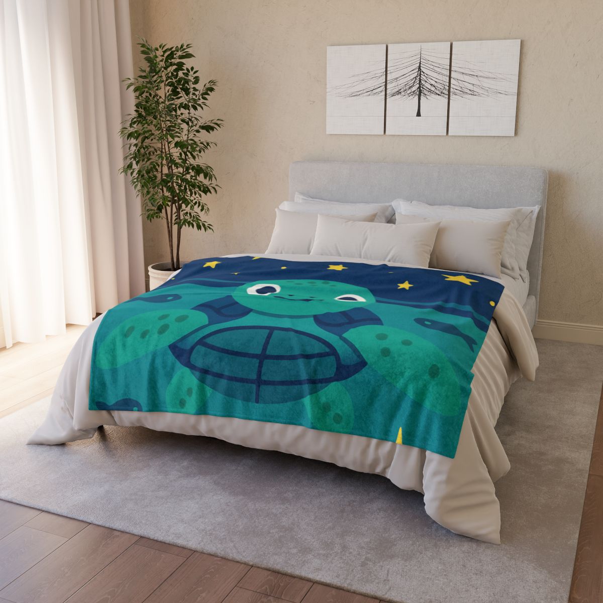 Starlight Sea Turtle decorative home blankets