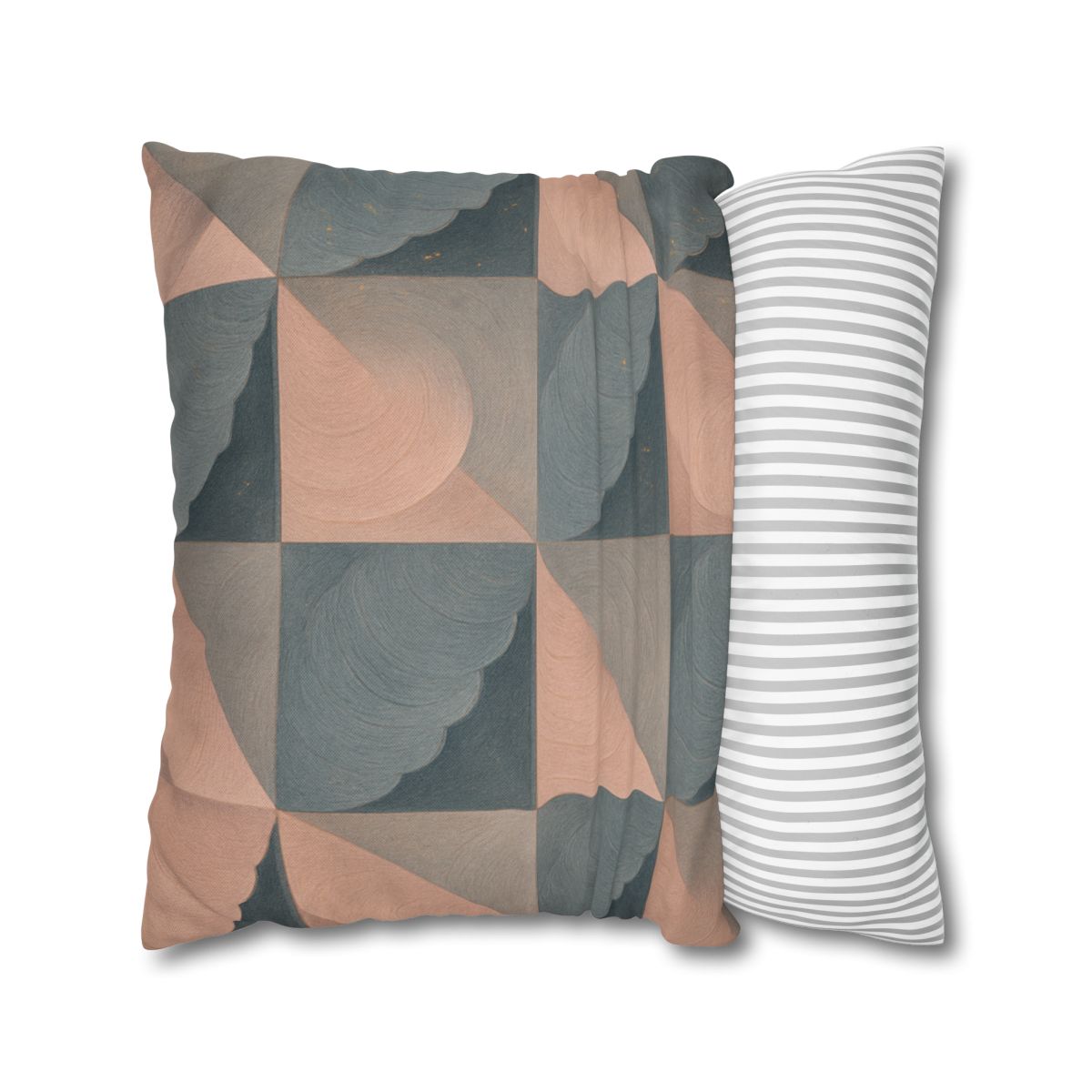 Petal Ripple Grid designer print pillow cases