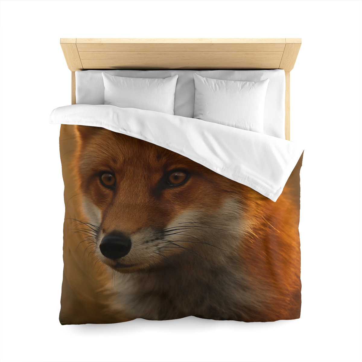 Crimson Whisper Red Fox custom duvets
