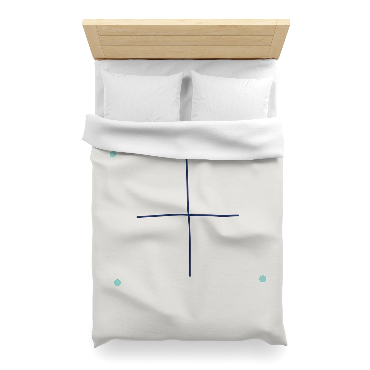 Sparse Meridian Cross And Dots stylish duvet covers