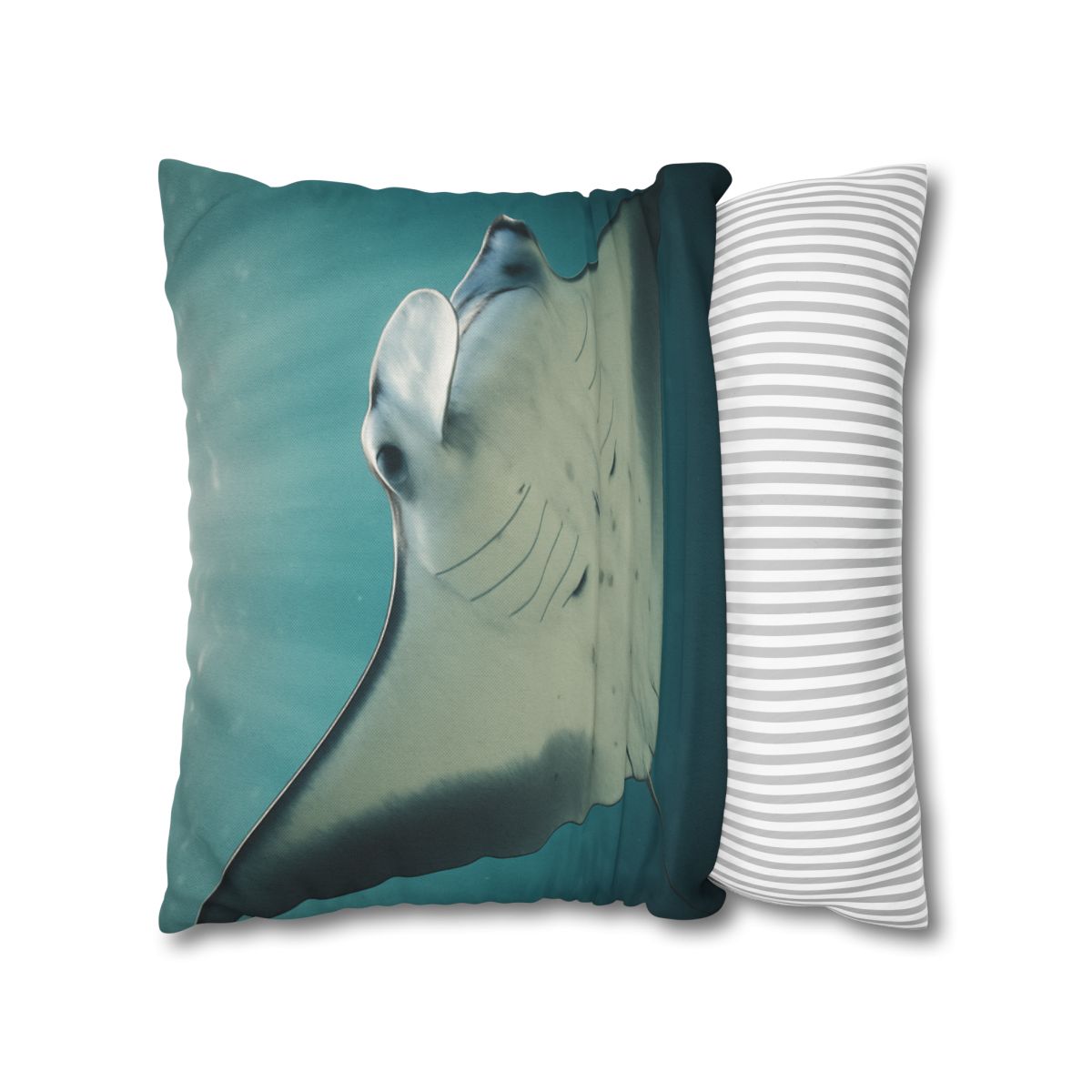 Celestial Glide Reef Manta Ray stylish decorative pillowcases