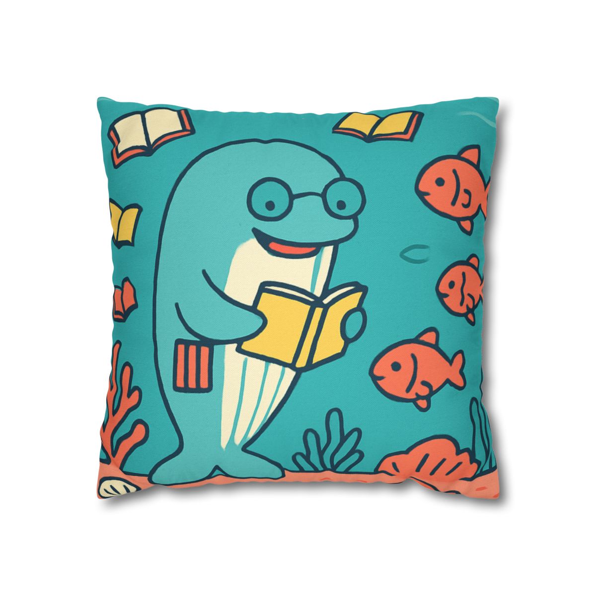 Coral Library Cruise comfortable bedding pillow covers