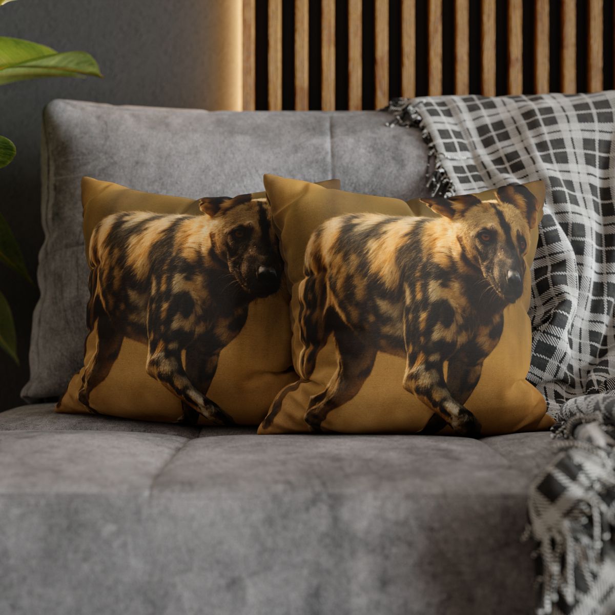 Pulse Trail Painted Dog comfortable bedding pillow covers