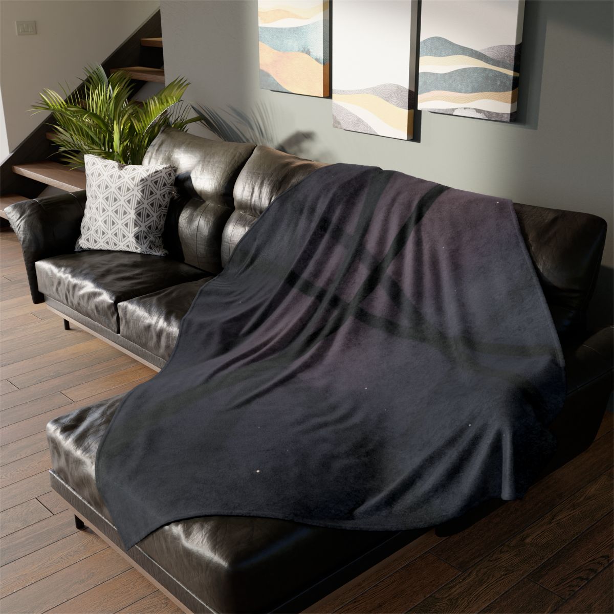 Dark Veil Filaments stylish throw blankets