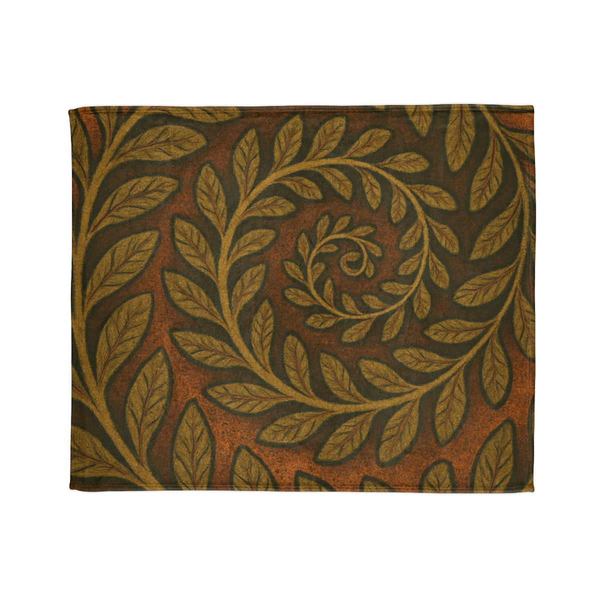 Frond Spiral Weave designer printed blankets