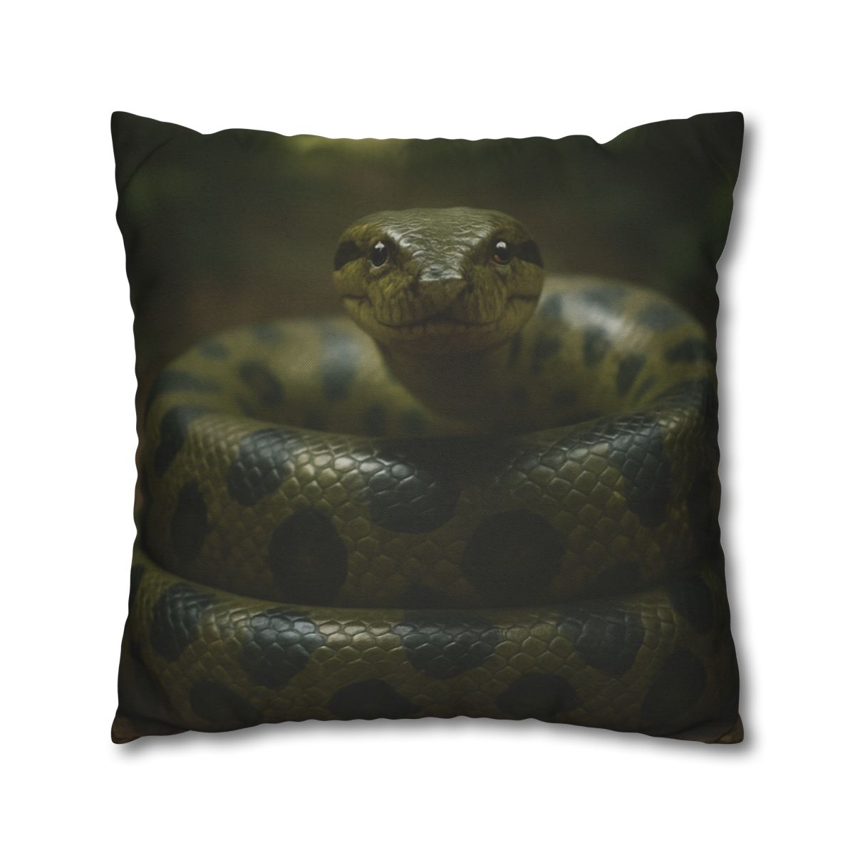 Starlit Coil Green Anaconda stylish decorative pillowcases