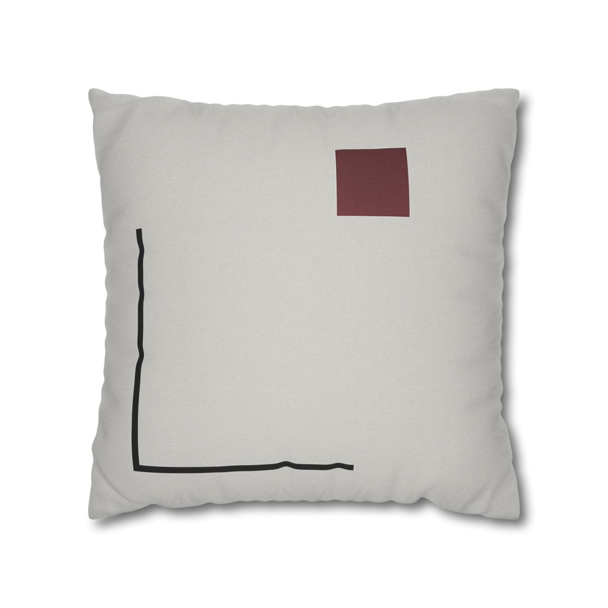 Corner Frame With Floating Square trendy patterned pillow cases