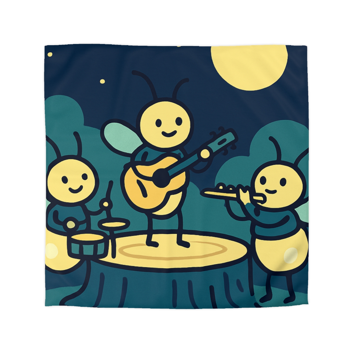 Moonlight Music Of The Firefly Band stylish duvet covers