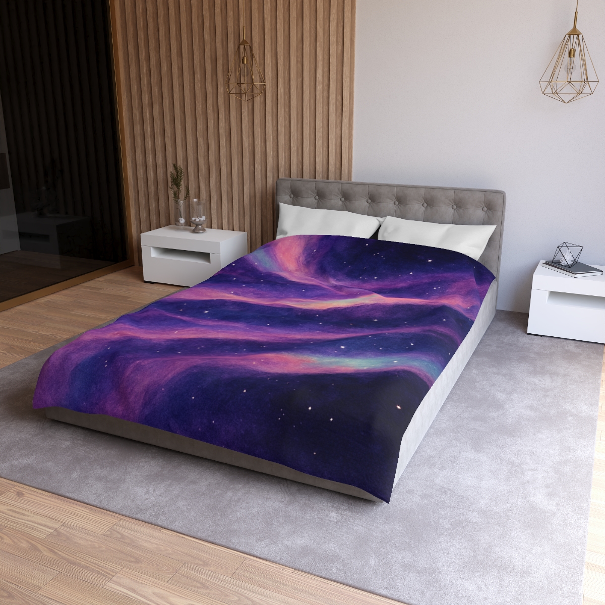 Spectral Nebula Loom Tapestry custom duvets