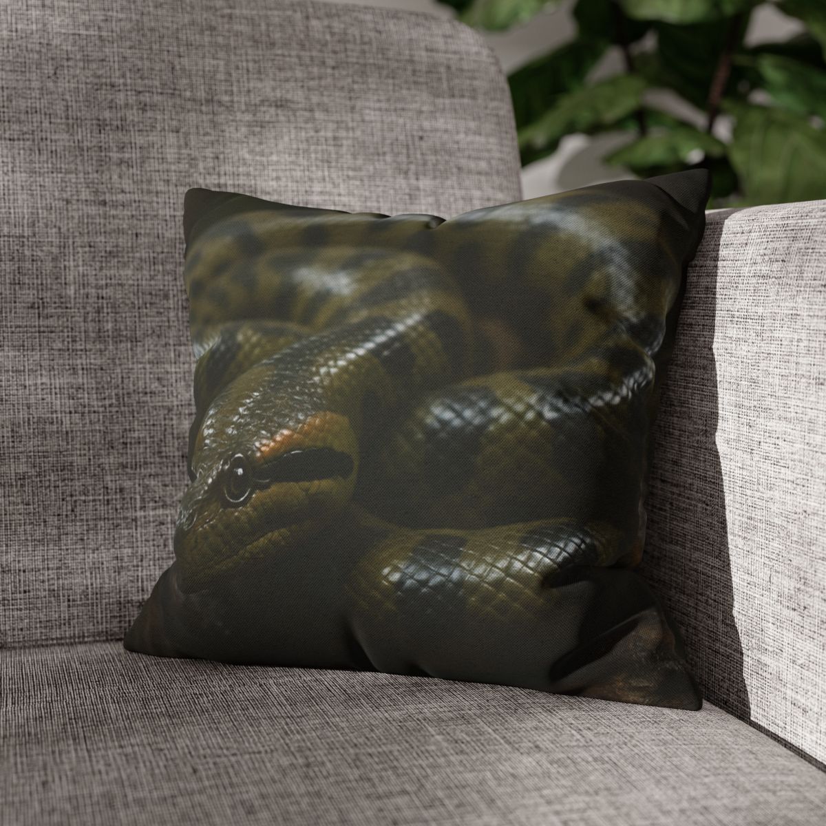 Shadow Coil Green Anaconda comfortable bedding pillow covers