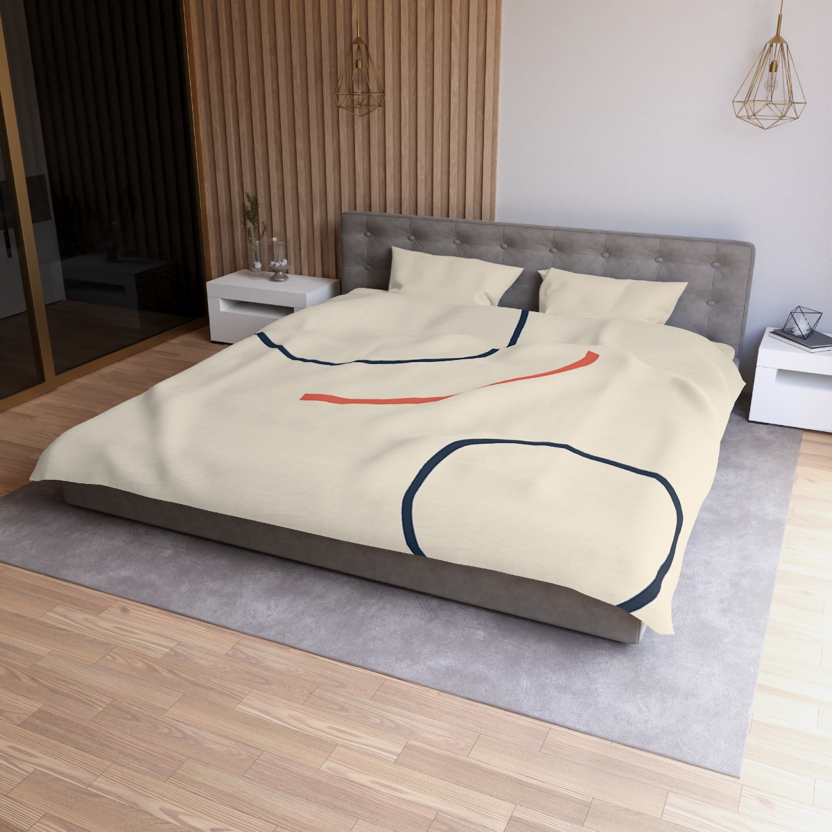 Orbit Gap Circle Pair unique patterned duvets