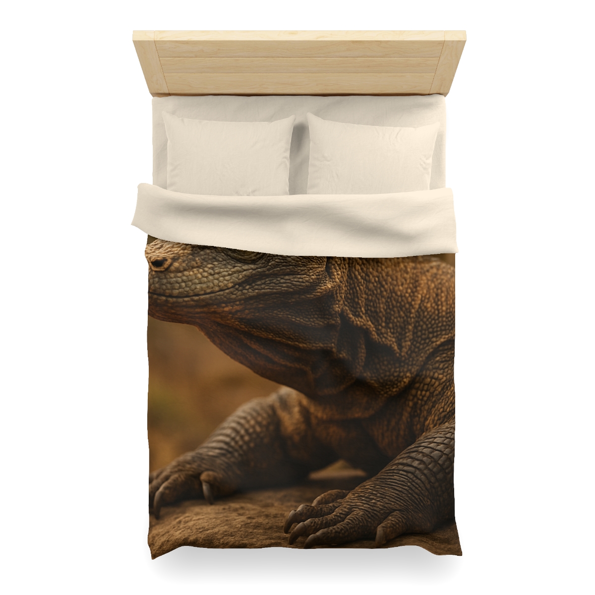 Ancient Scale Komodo Dragon unique patterned duvets