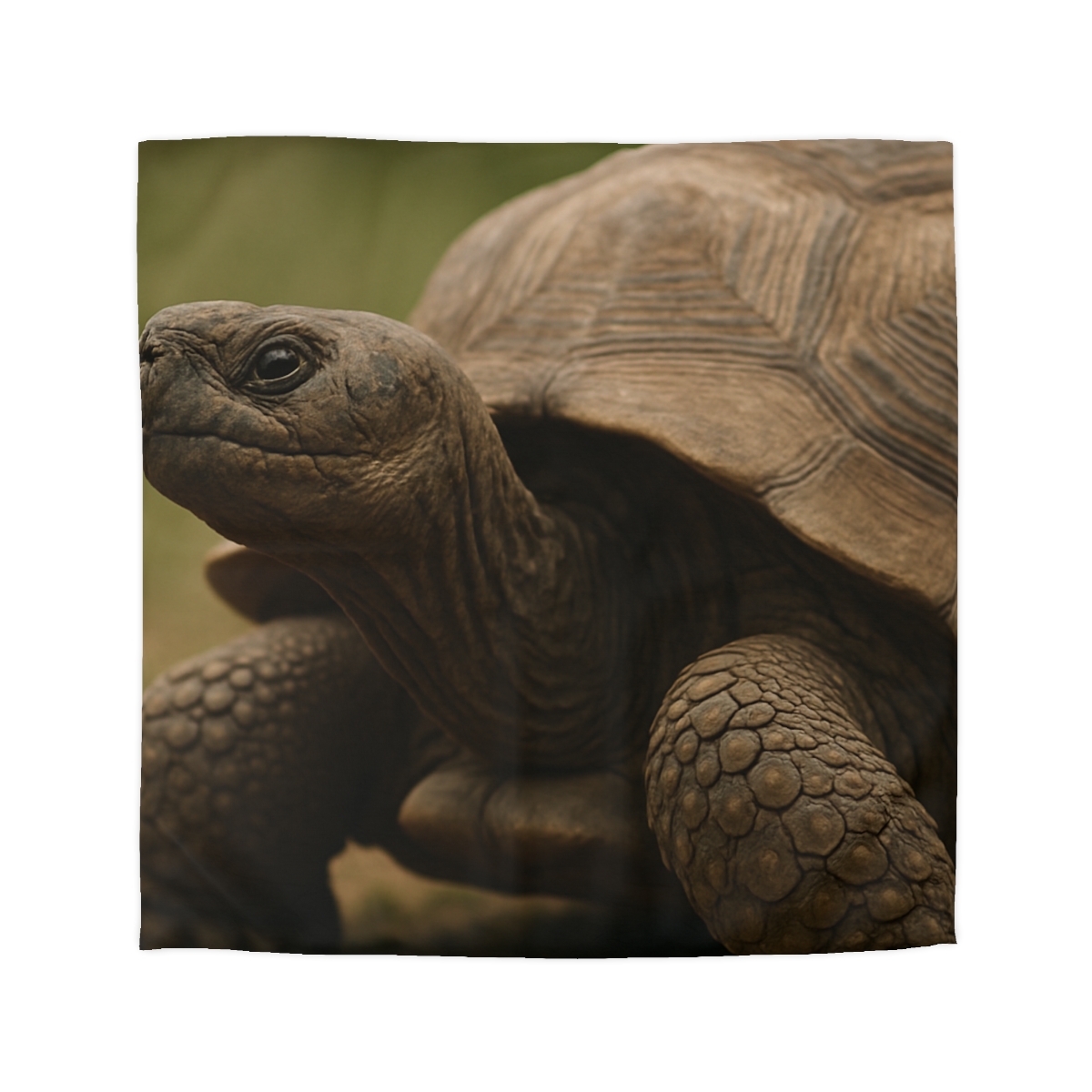 Giant Tortoise Timebound Gaze designer printed duvets
