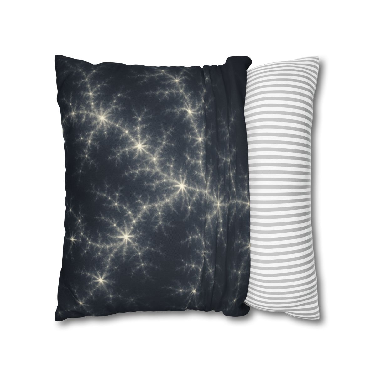 Starlit Fractal Cluster Drift stylish decorative pillowcases