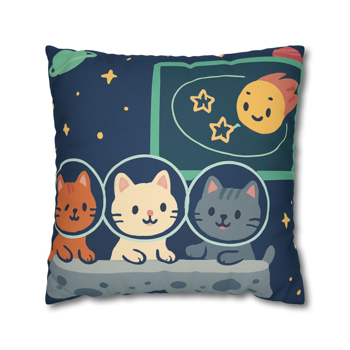 Comet Classroom For Curious Kittens personalized pillow covers
