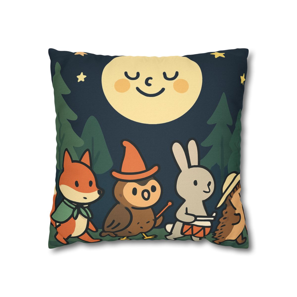Moonlight Forest Parade trendy patterned pillow cases