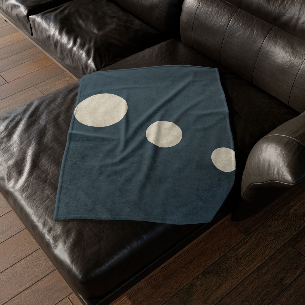 Trio Of Staggered Circles decorative home blankets