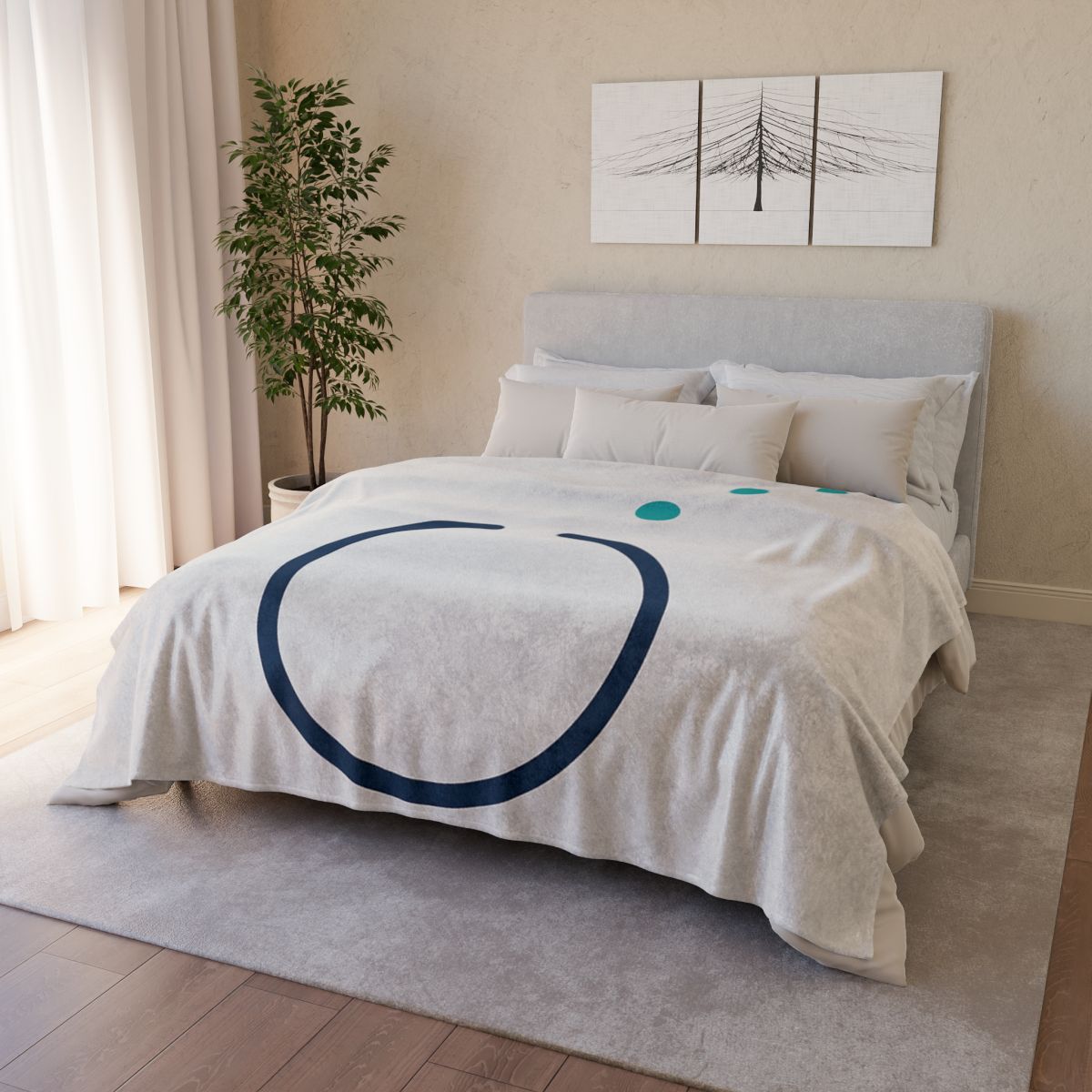 Split Ring And Ascending Dots warm winter blankets