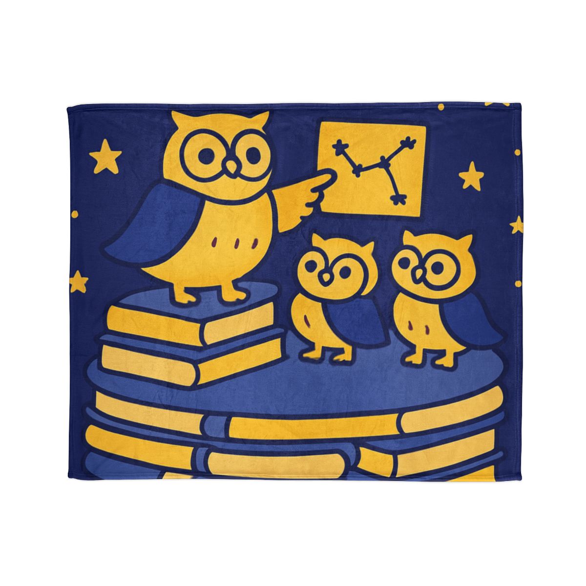 Starlight Library Run By Owls personalized cozy blankets