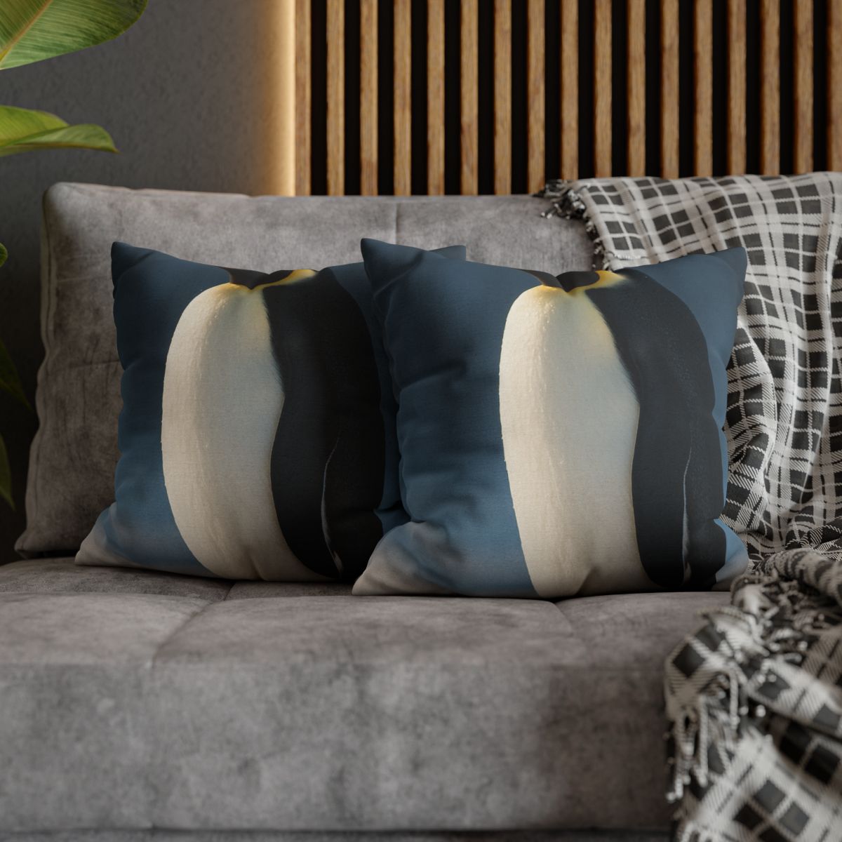 Aurora Drift Emperor Penguin trendy patterned pillow cases