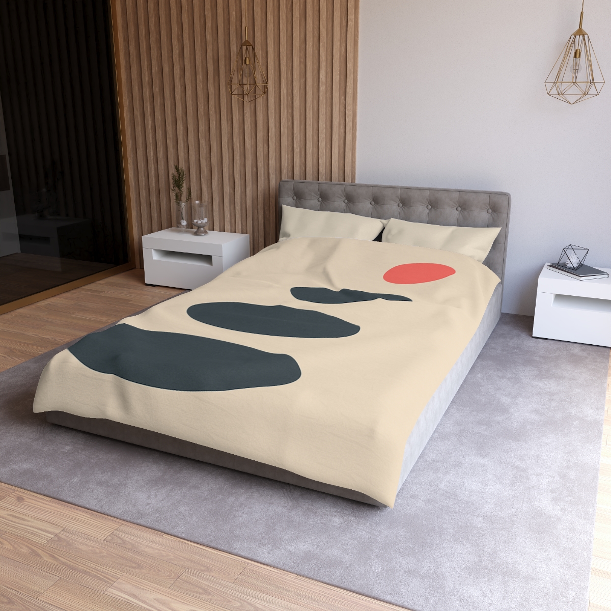 Staggered Ovals With Pause soft comforter duvets