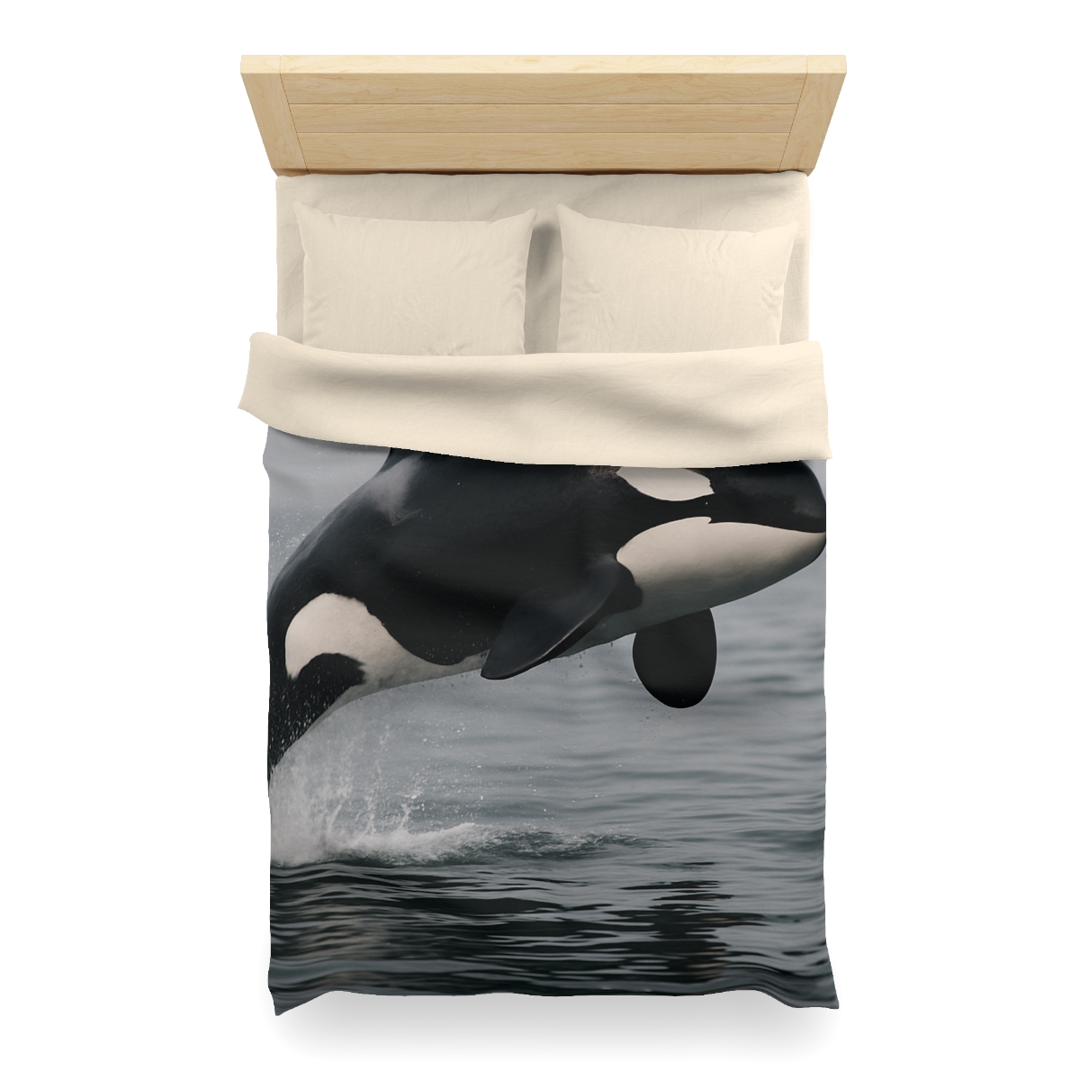 Tidal Monarch Orca custom duvets
