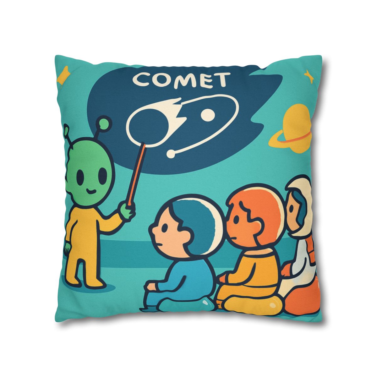 Comet Classroom On A Bubble Planet unique gift pillow cases