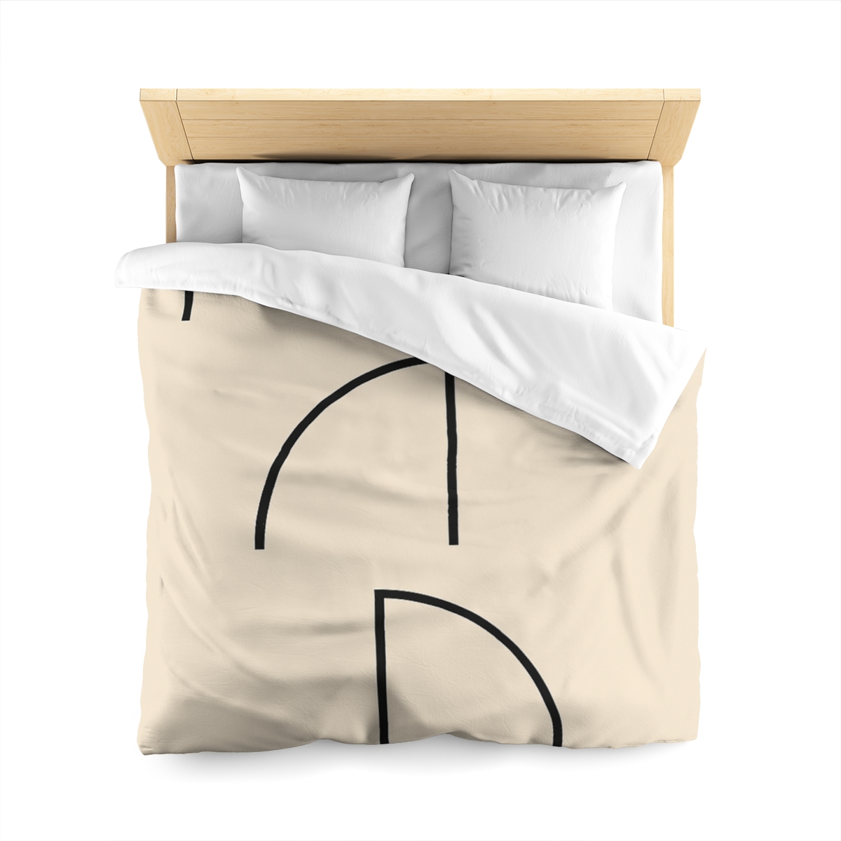 Triad Arc Window Grid designer printed duvets