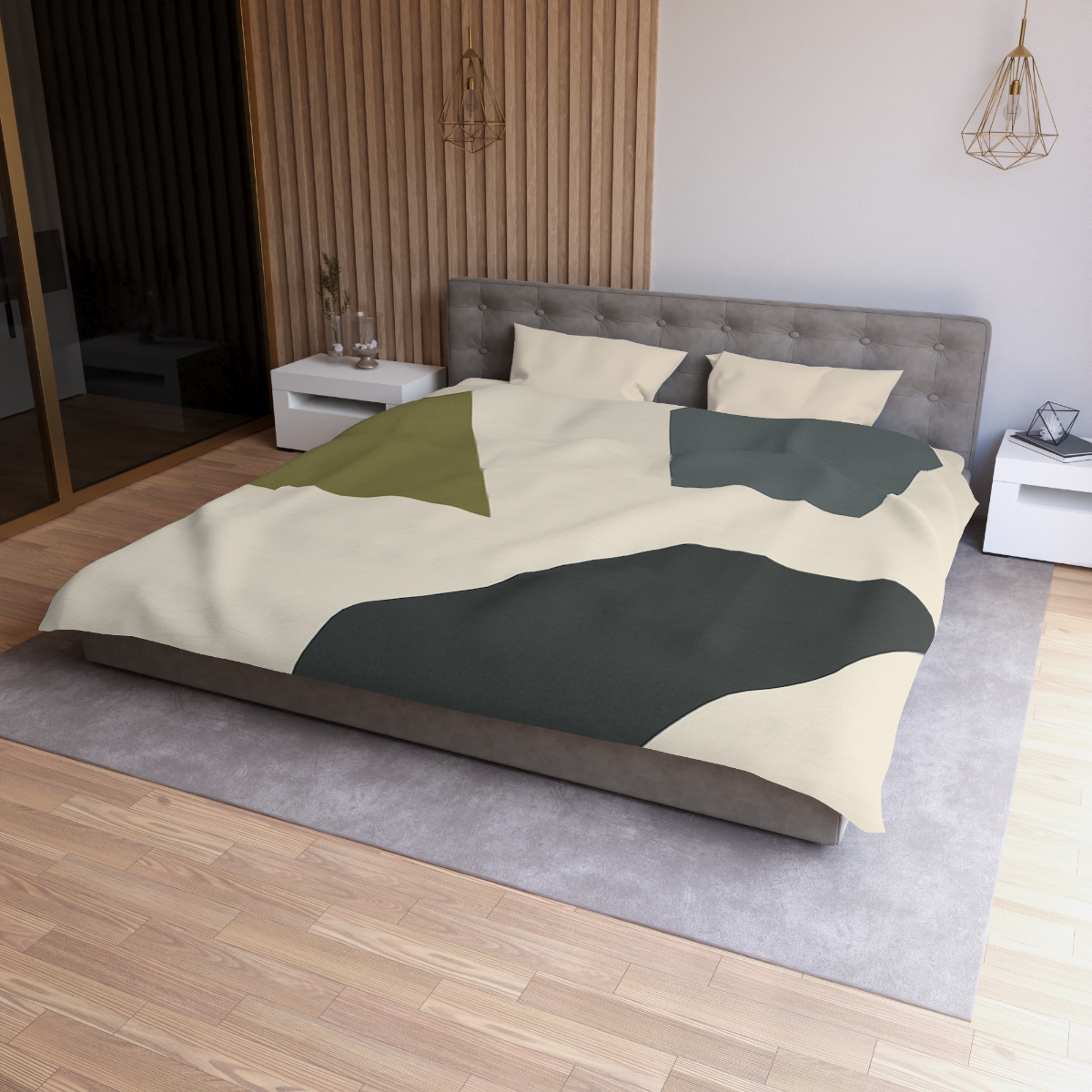 Sparse Polygon Cluster custom duvets