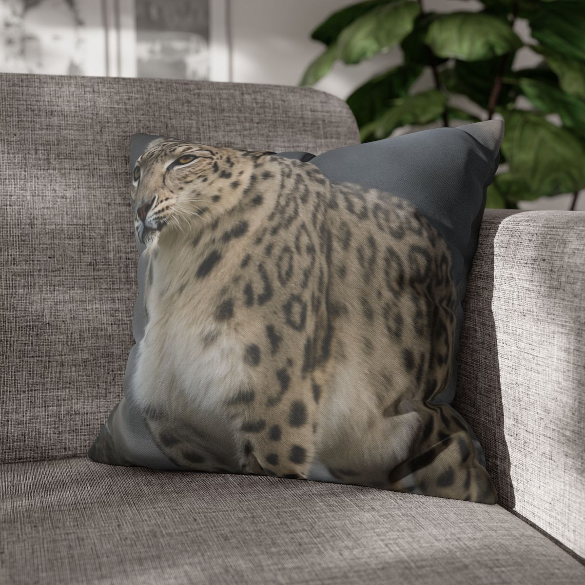 Snow Leopard Silent Summit trendy patterned pillow cases