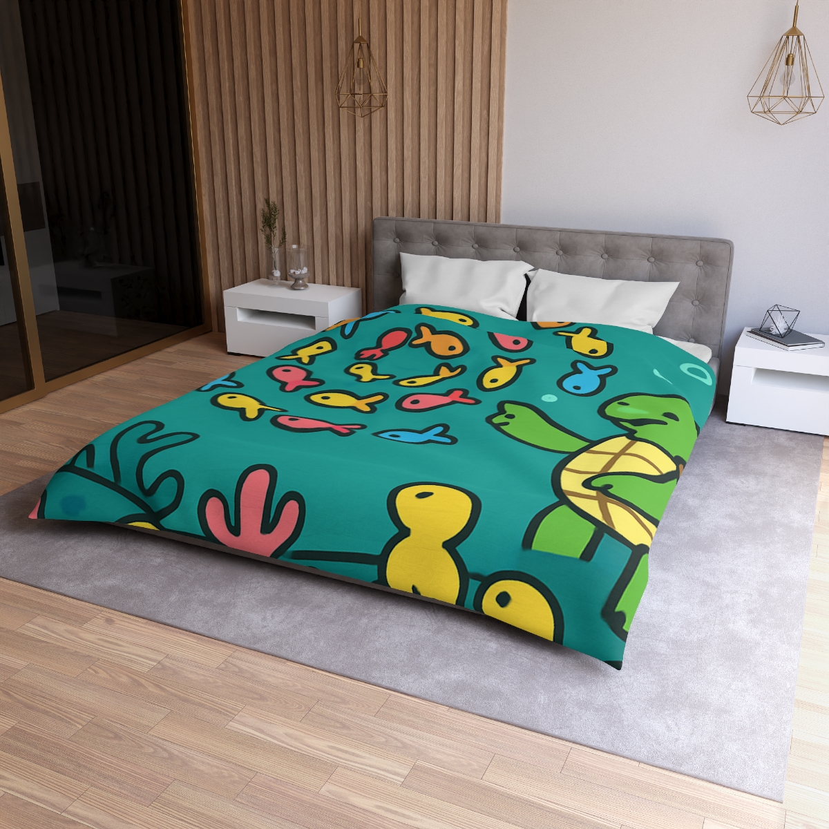 Galaxy Reef School Of Fish duvets for gifts